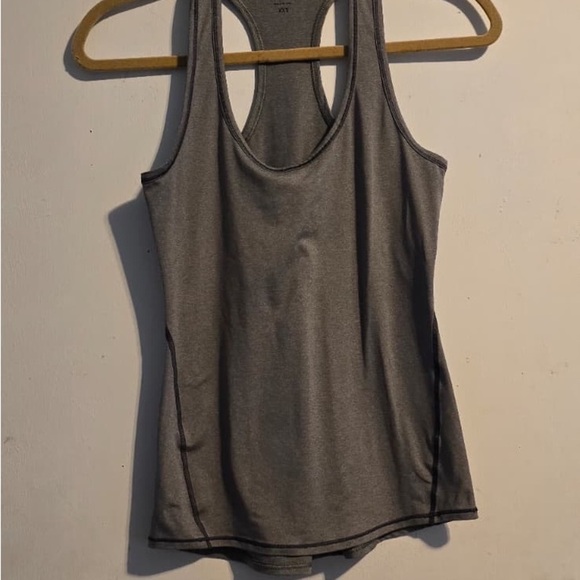Athleta Charcoal Racerback Tank Top - Picture 3 of 10